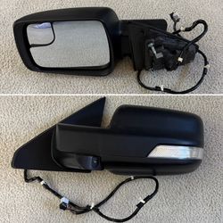 Ram Truck Driver Side Mirror Black