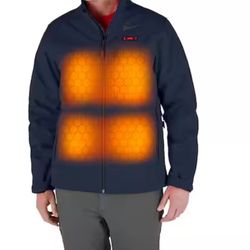 Milwaukee Men's Large Tough Shell Navy Blue Heated Jacket