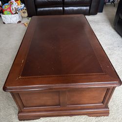 Coffee table with full size storage Drawer.