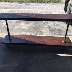 Rustic Bookshelf Solid Wood