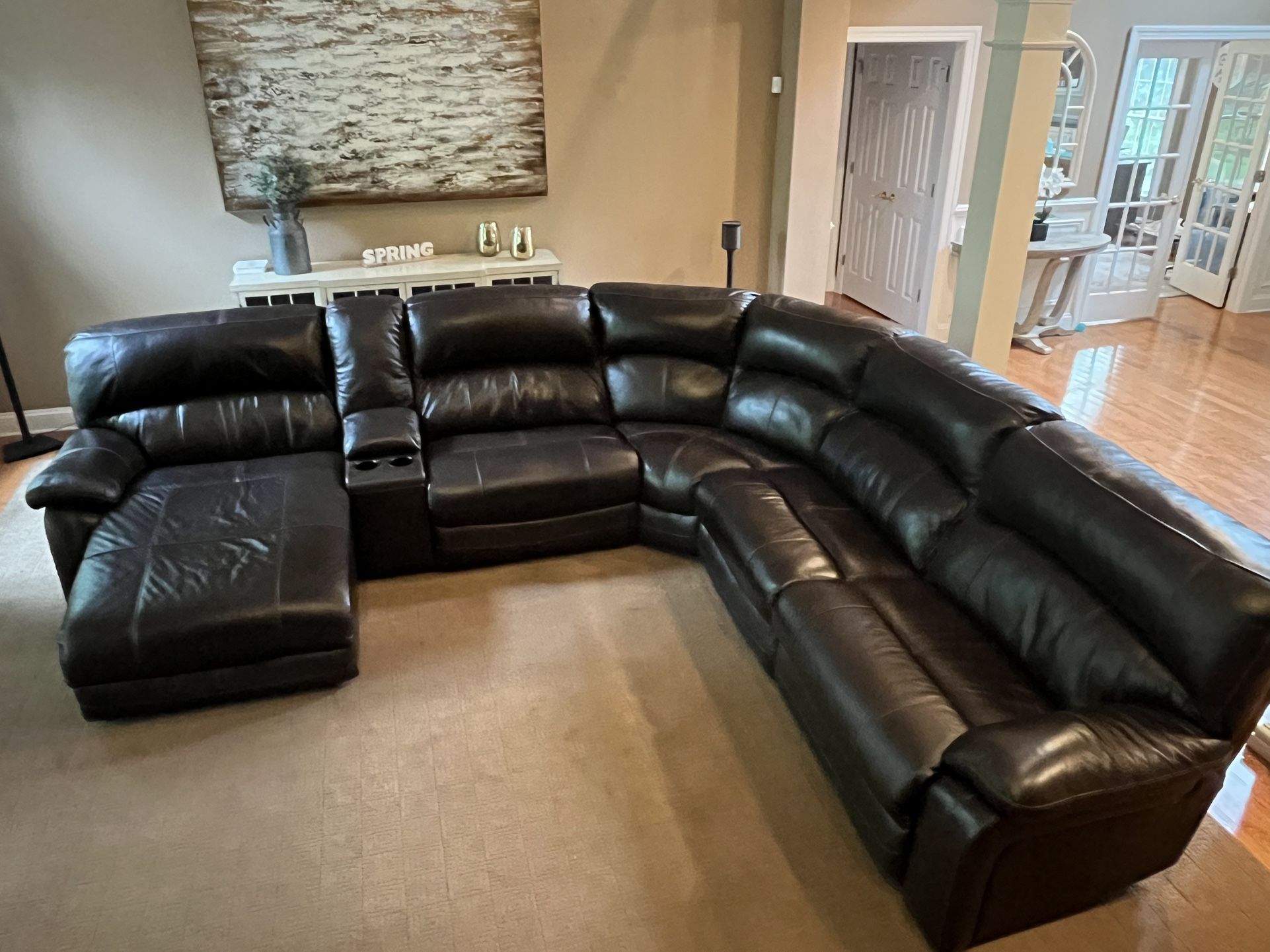 Ashley Furniture Damacio 6-Piece Power Reclining Sectional with Chaise