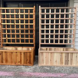 🌿 Cedar Raised Garden Bed with Trellis – Premium Build 🌿