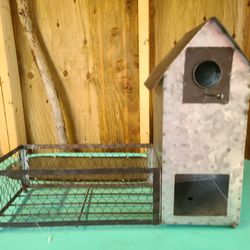 Rustic aluminum plant holder