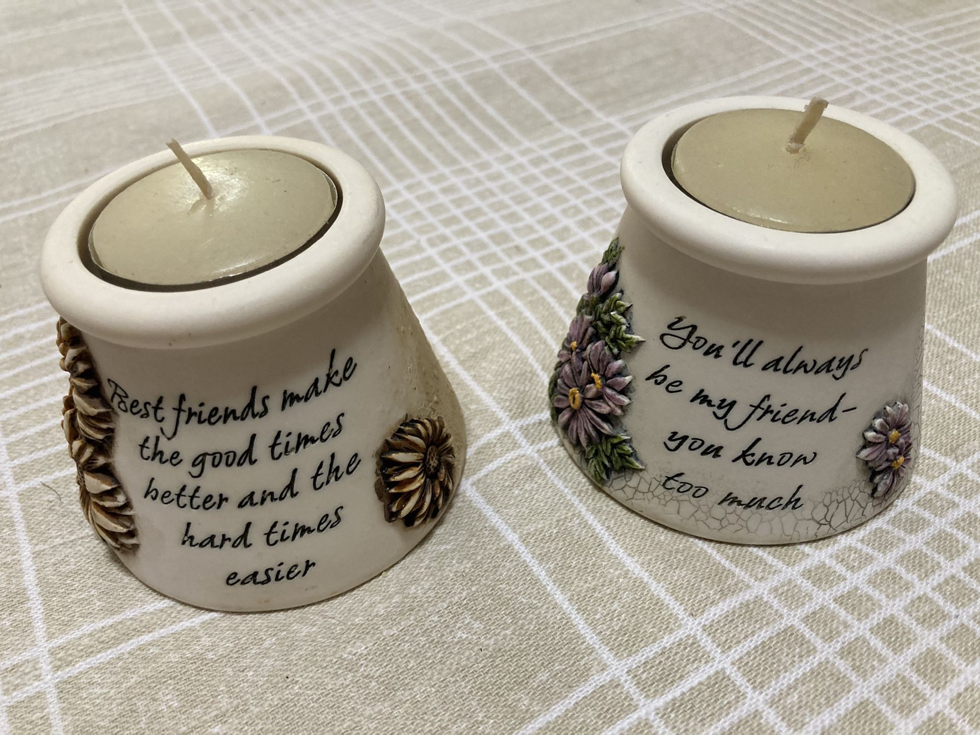 Friendship Candle Holders With Tealight Included
