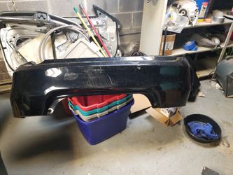 Rear Bumper 4 Cyl 2007 Honda Accord Black