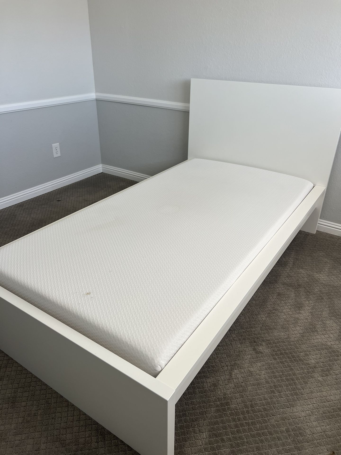 Twin Bed Frame and Mattress