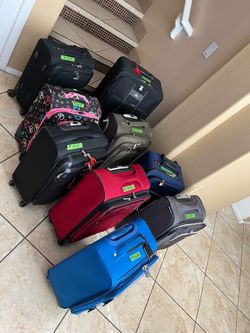 $35 each Travel on Plane luggage with 4 wheels for easy walk along
