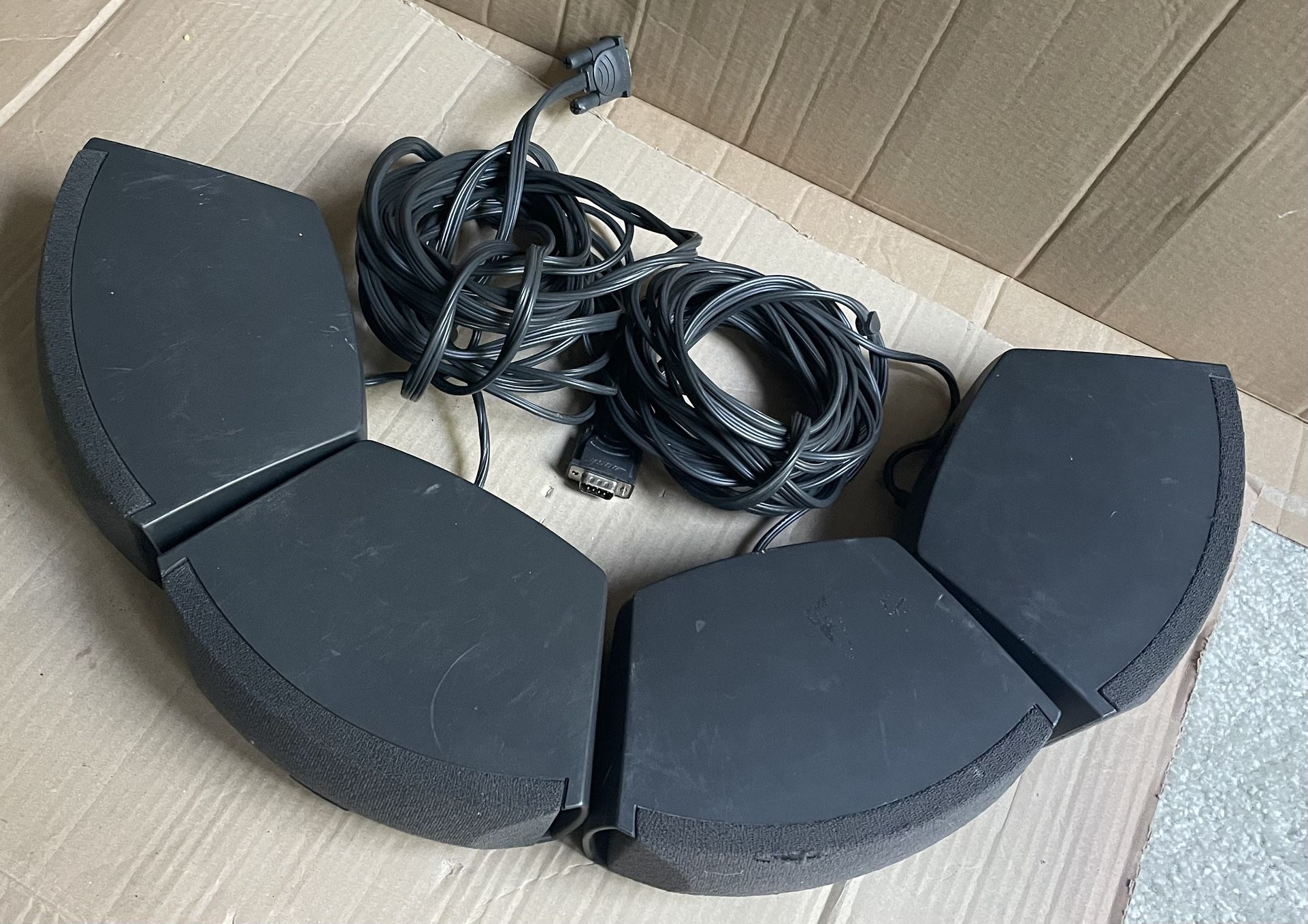 Four Bose Gemstone Speakers AV321 3-2-1 GS/GSX Cinemate Series W/Wire 