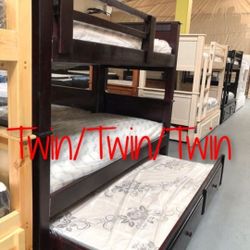 Bunk Beds Twin Twin Twin Pinewood Colors*****Literas Madera 100%