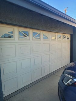 2 used garage doors