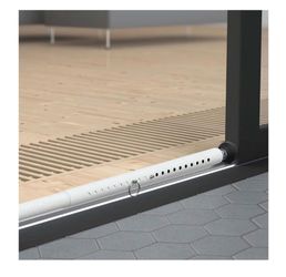 GoBeComp White Perforated Tension Rod Bar
