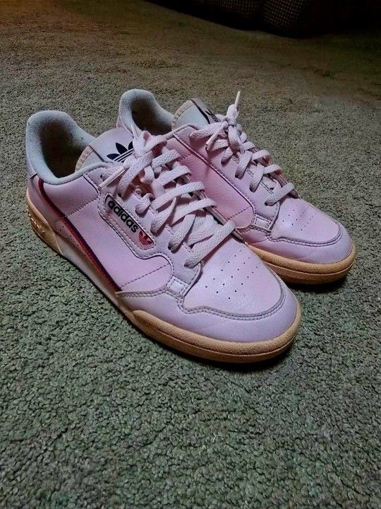 Adidas Girls Shoes Womans Womens Sneakers SIZE 5 Continental 80 Clear Pink Mens Boys Casual Shoes Sneakers