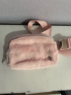 Lululemon Pink Fuzzy Crossbody Bag for Women