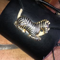 Vintage Zebra Inspired Handbag