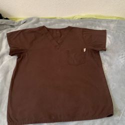 Brown Scrub Top 