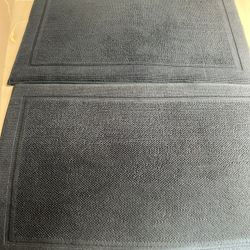 Blue Bath Mats