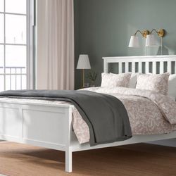 IKEA White Queen Bed Frame 