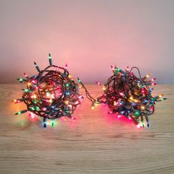 200 Multi-Color Mini Christmas Holiday Indoor/Outdoor Lights