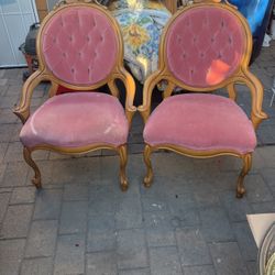 Pair Of Velvet Chairs