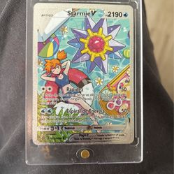 Giant Starmie Metal Holo Spanish Graded 10/10