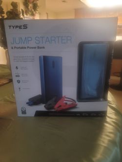 Portable charger. TYPES jump starter.