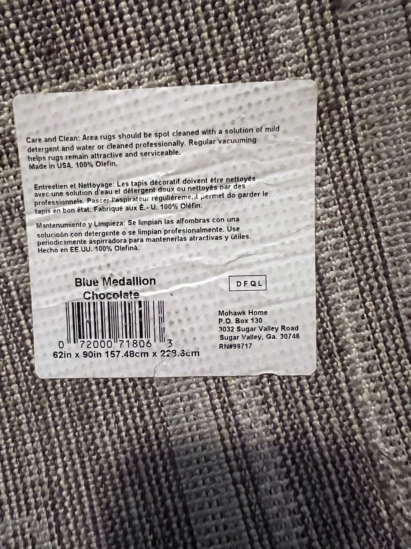 62x92 Large Floor Rug