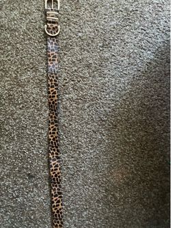 Cheetah print belt