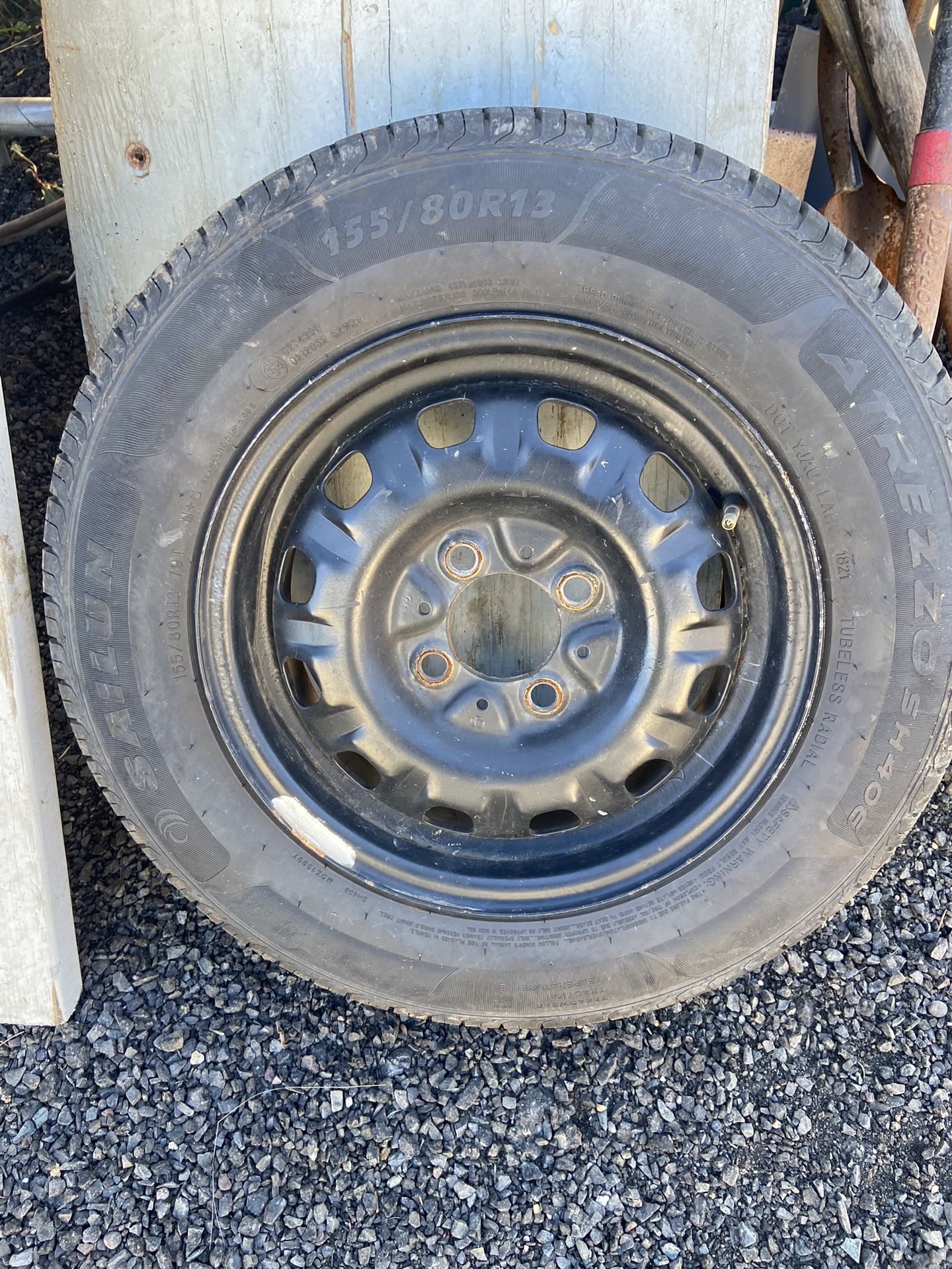 Trailer Rim & Tire 155/80R13