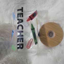 Glass Teacher Appreciation Cups