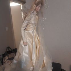 Vintage porcelain Christian Dior wedding doll