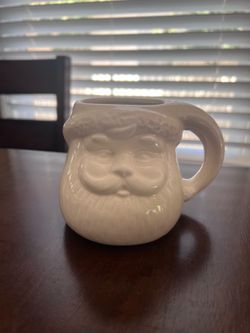 Ankyo Santa Claus Mug Creamy White Ceramic Porcelain