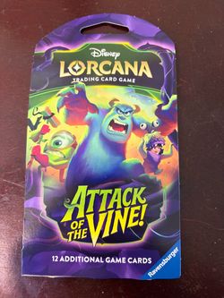 Disney Lorcana Attack Of The Vine Sleeved Booster Pack Sully & Boo - NEW SEALED