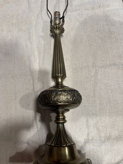Antique brass lamp