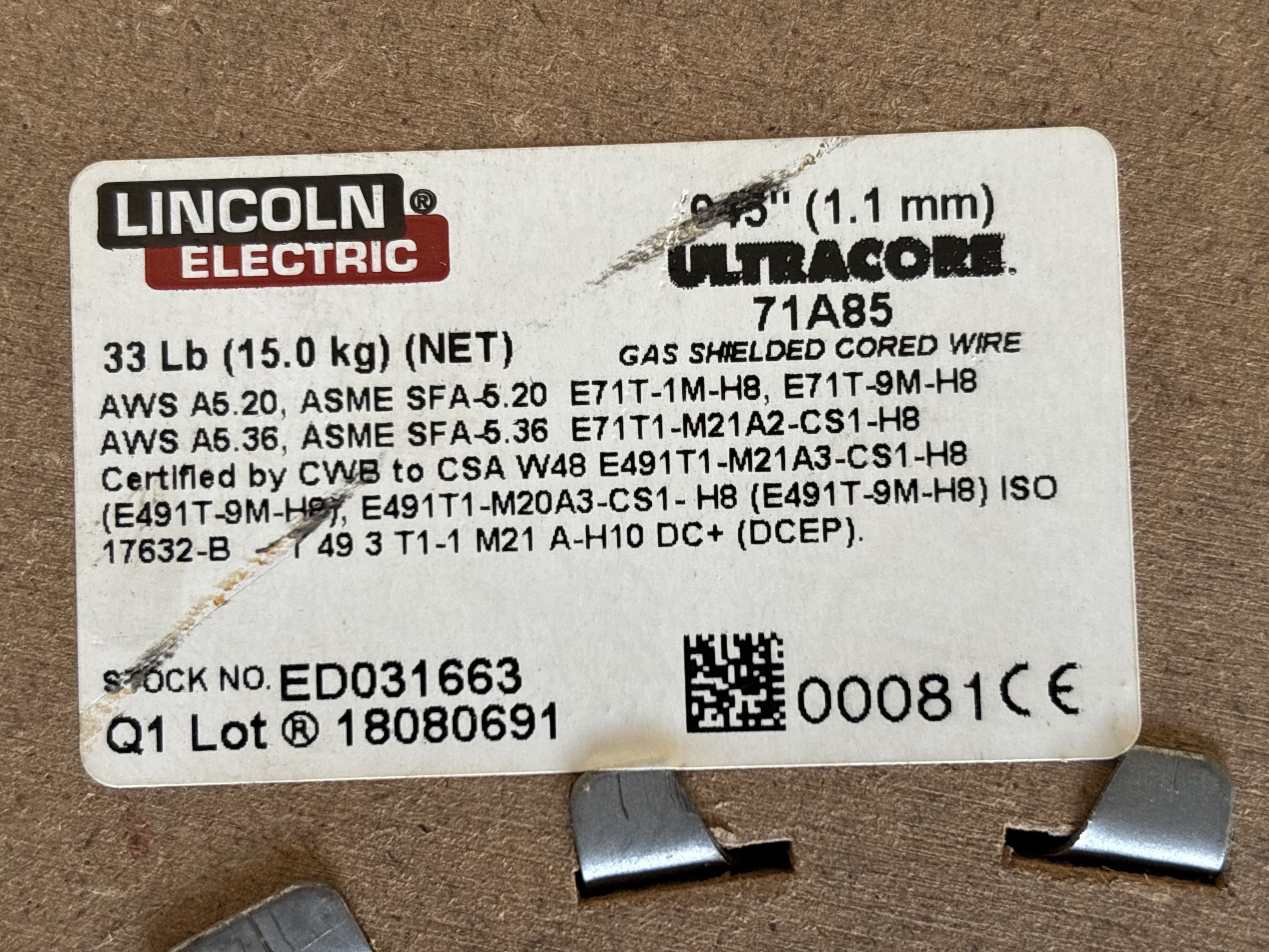Lincoln Welding  Mig Wire