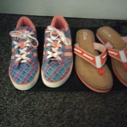 Tennis Shoes 5.5 Slippers 8