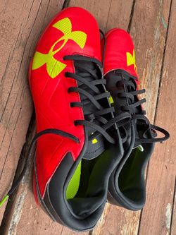 Under Armour Soccer Cleats Red and Yellow