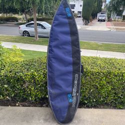 Surfboard short board with travel case  