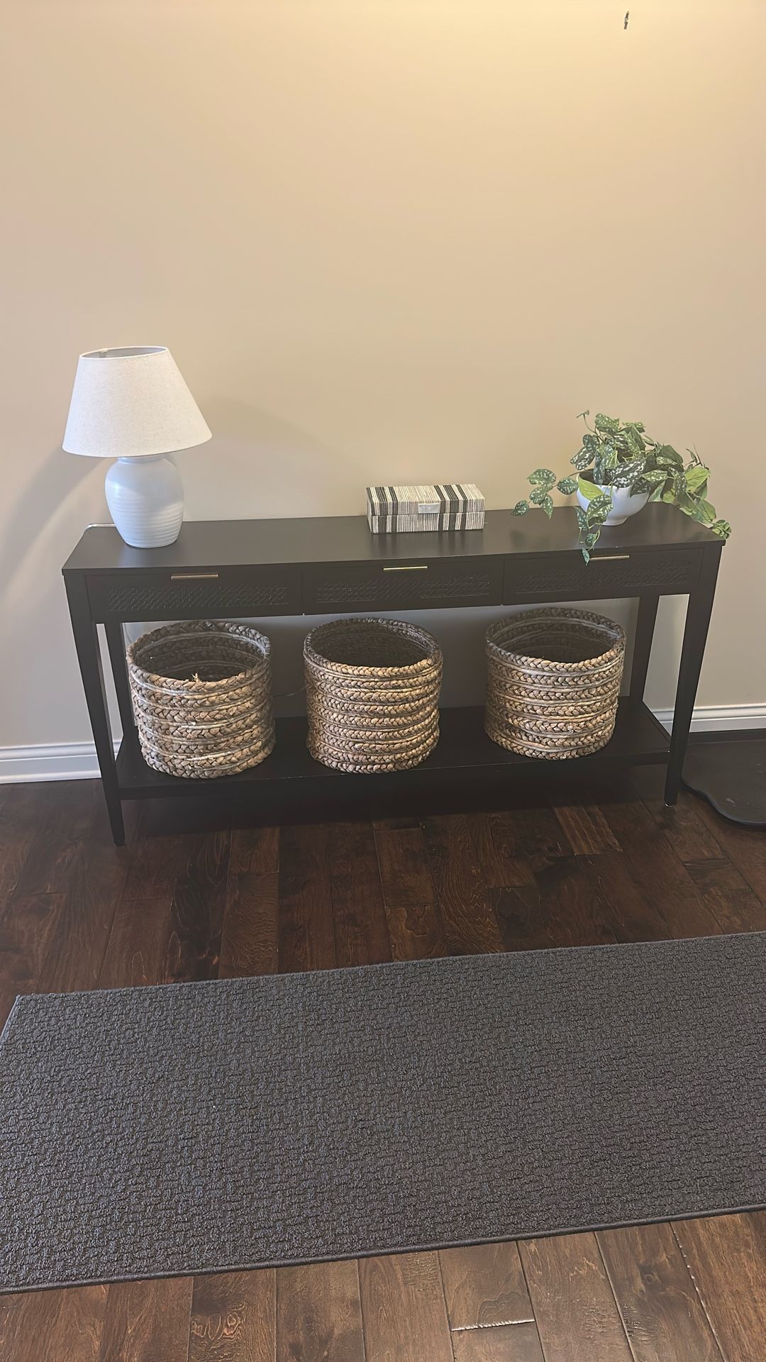 Side Table With Baskets
