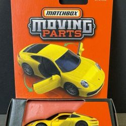 2025 Matchbox Moving Parts Yellow 2020 Porsche 911 Carrera 4S
