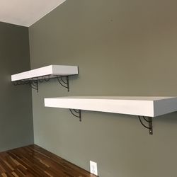 Kitchen Or Coffee bar Shelves (two)