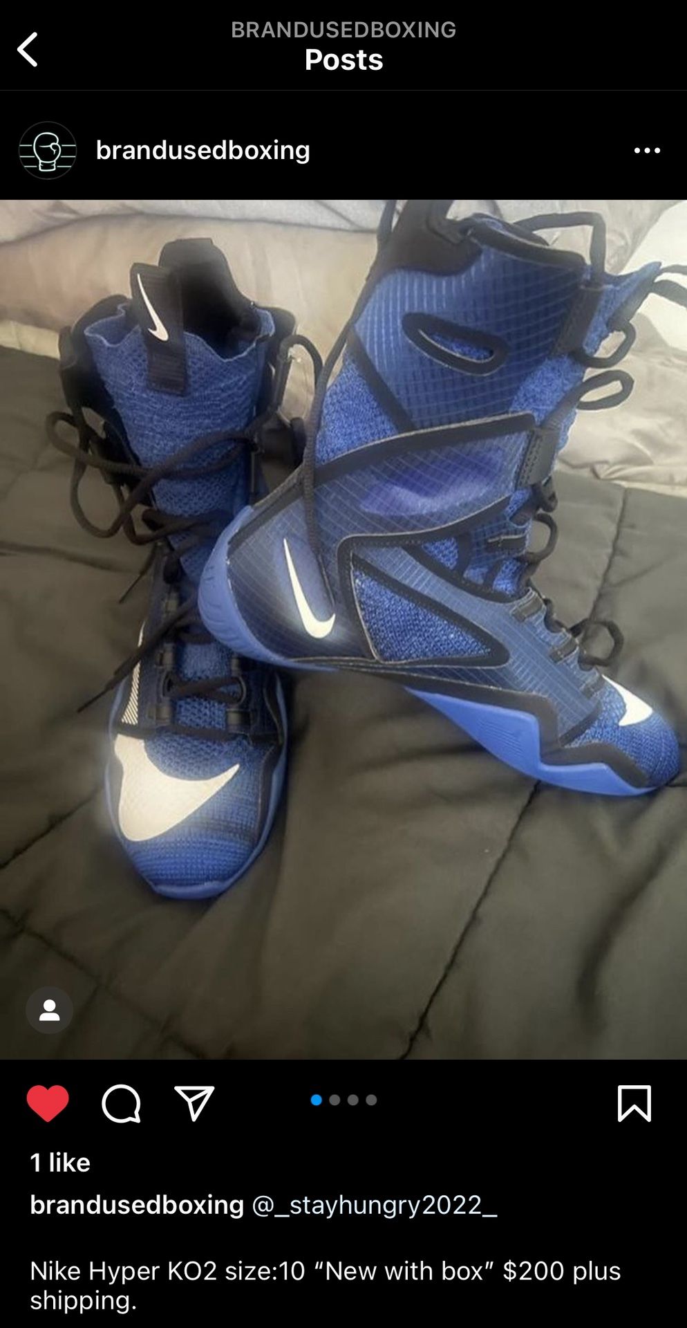 Nike Hyper KO2 Boxing Shoes NEW