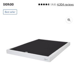 Mainstays 5" Low Profile Steel Easy Assembly Smart Box Spring, Full: New in