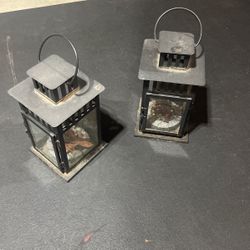 Two metal lanterns both for $10.