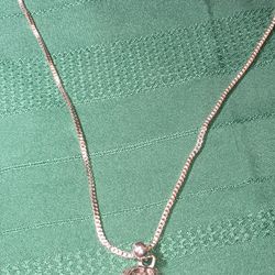 Gothic Metal Skull Pendant and Chain 