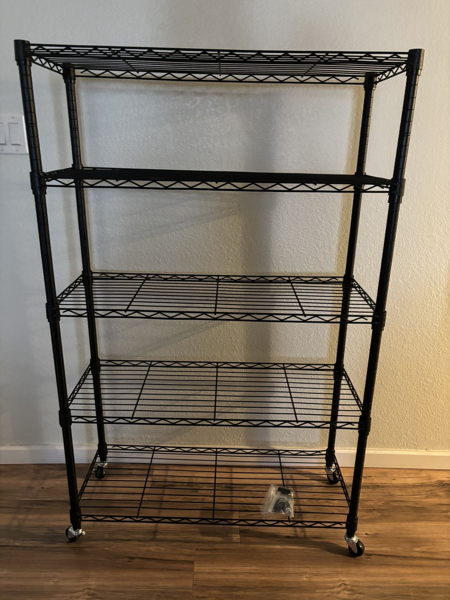 Seville Heavy Duty Commercial Grade 5 Tier Wire Shelf Storage Rack With Wheels