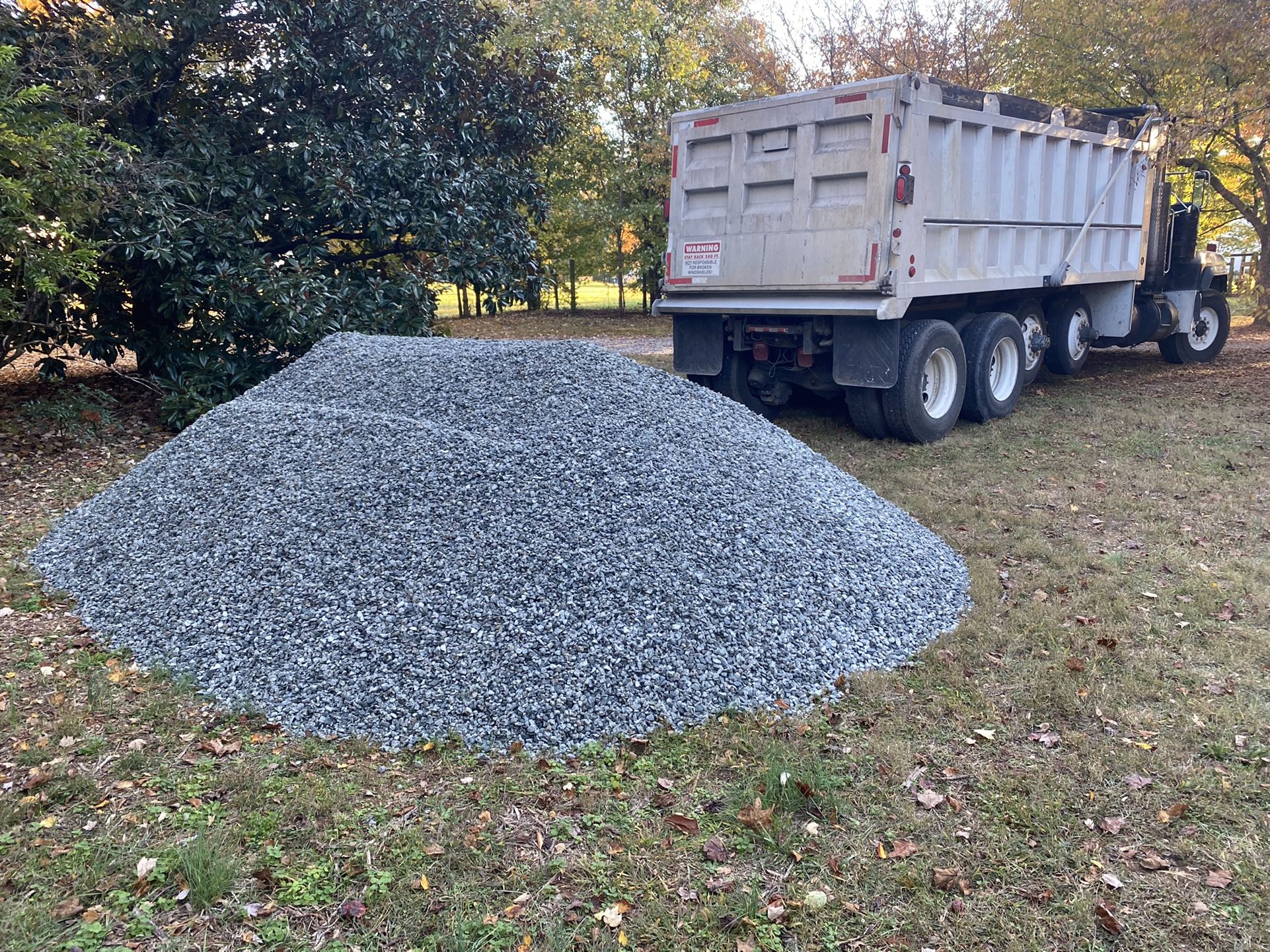 18 Ton Quad Axle Loads Delivered Gravel Crushed Concrete Asphalt Millings Topsoil Fill dirt
