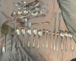 Antique silverware (plate)