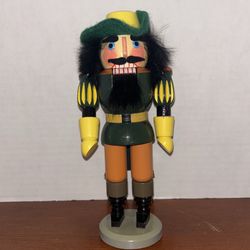 Vintage Erzgebirge 9" Musketeer Nutcracker East Germany L14