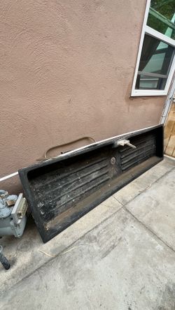 Large plastic photography darkroom sink with faucet tubes and drain