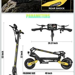 Brand New Electric Scooter With Turn Signals Runs 37-40 MPH